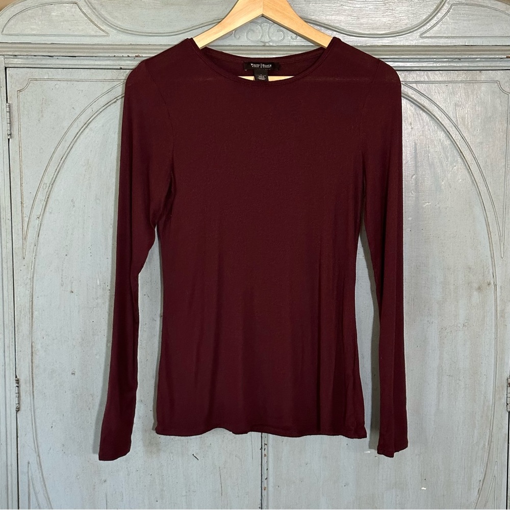 White House Black Market Long Sleeve Layering Tee.Size S.